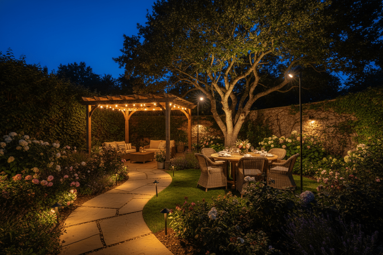 Layer Your Garden Lighting: Ambient Task Accent Solar Guide - CE GARDEN
