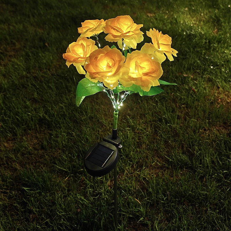 CEgarden Artificial Solar Rose Lights - CE GARDEN