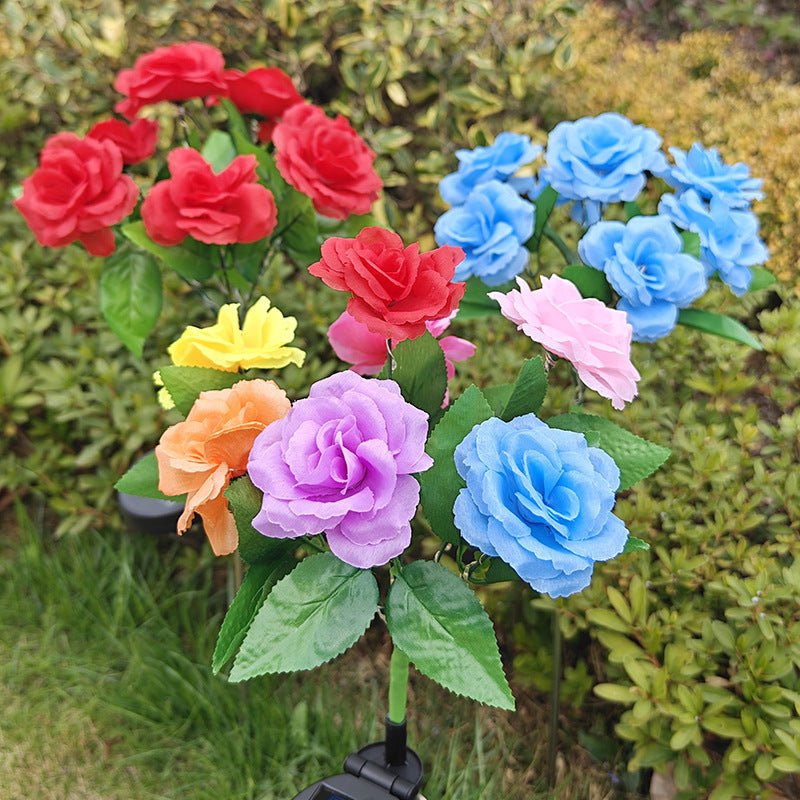 CEgarden Artificial Solar Rose Lights - CE GARDEN