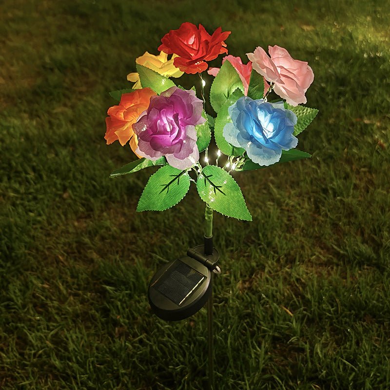 CEgarden Artificial Solar Rose Lights - CE GARDEN