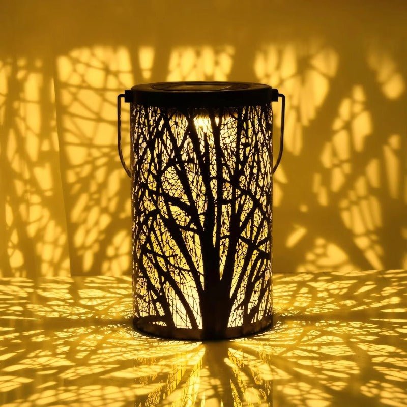 Solar Projection Light, IP65 Waterproof, Metal Garden Light, Outdoor Sensor Decorative Lamp - CE GARDEN