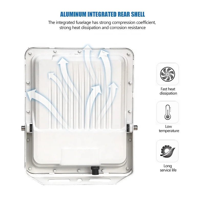 Solar Projector Flood Light IP66 Rated Aluminum Body Dust to Dawn Outdoor Garden Use - CE GARDEN