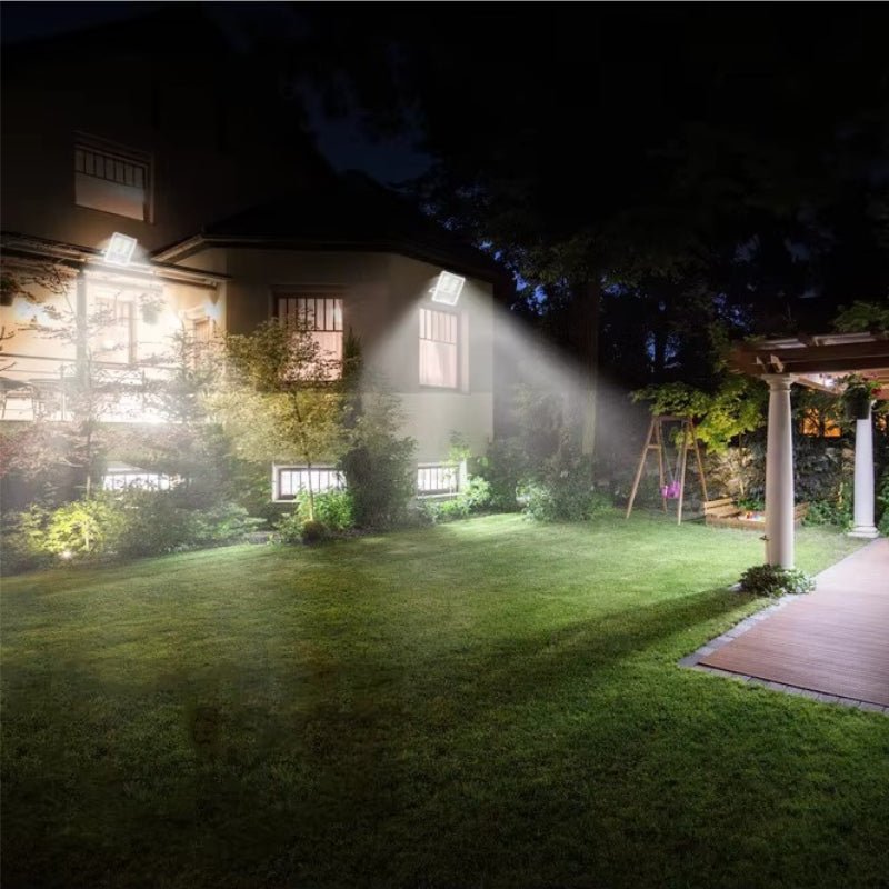 Solar Projector Flood Light IP66 Rated Aluminum Body Dust to Dawn Outdoor Garden Use - CE GARDEN