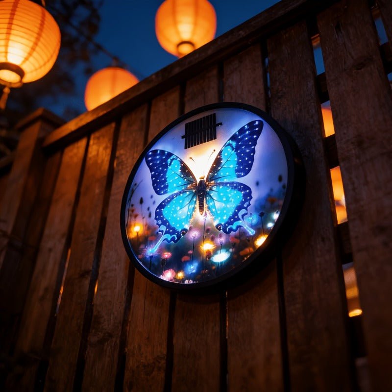 Solar wall lights butterfly wall decorative light, an excellent gift. - CE GARDEN