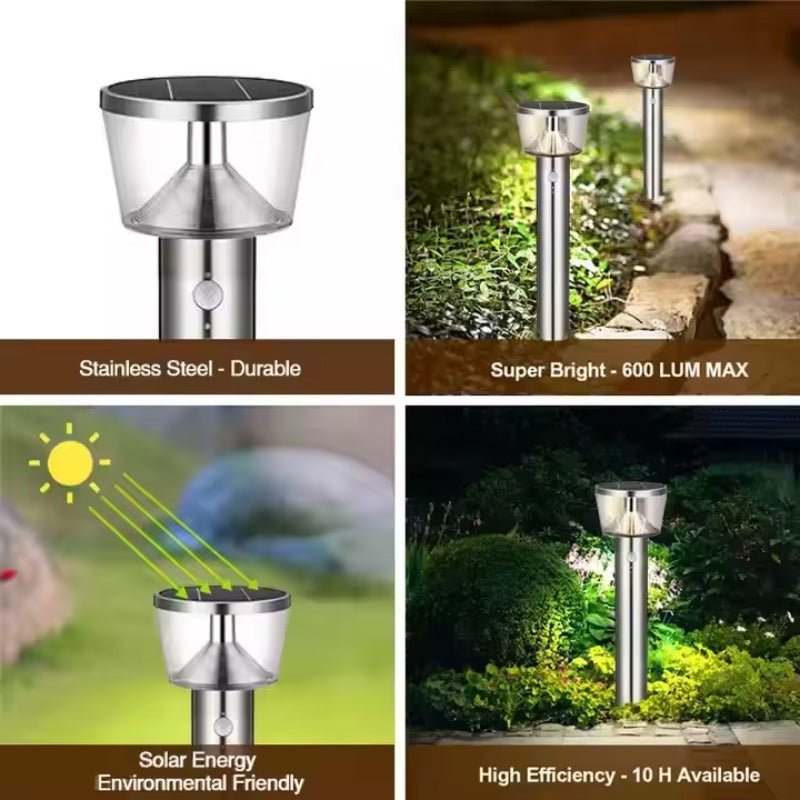 Stainless Steel Solar Garden Lights, Pathway Lights & Decorative Lights - CE GARDEN