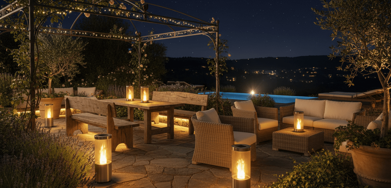 flame lights - CE GARDEN