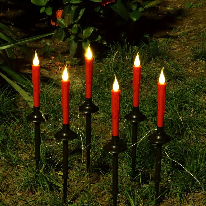 6 Pack Solar Candle Lights Outdoor Garden Decorations - CE GARDEN