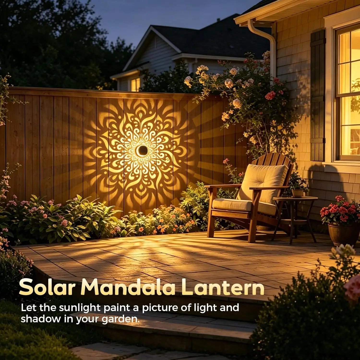 Solar Wall Decor Lights | IP65 Waterproof Stainless Steel Outdoor Wall Light