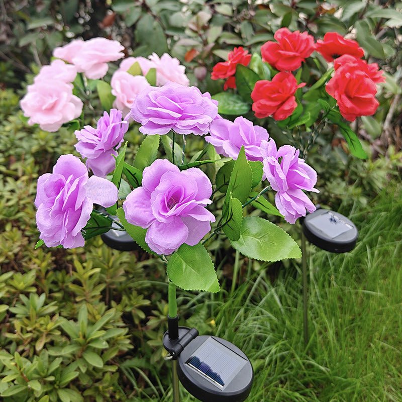 CEgarden Artificial Solar Rose Lights - CE GARDEN
