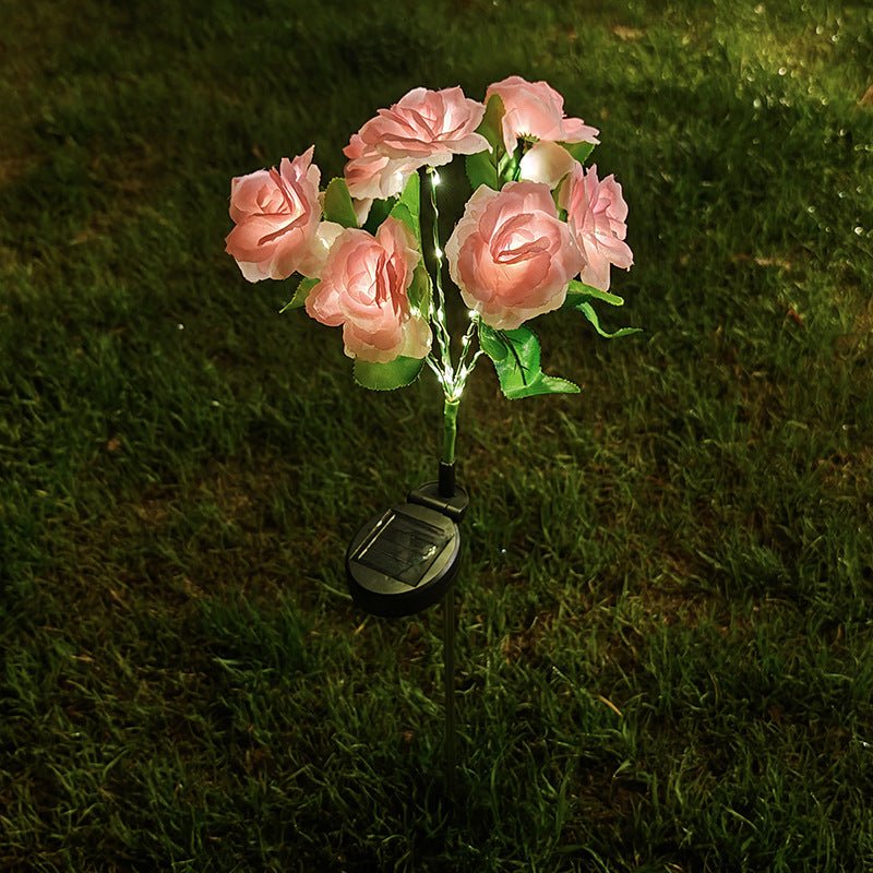 CEgarden Artificial Solar Rose Lights - CE GARDEN