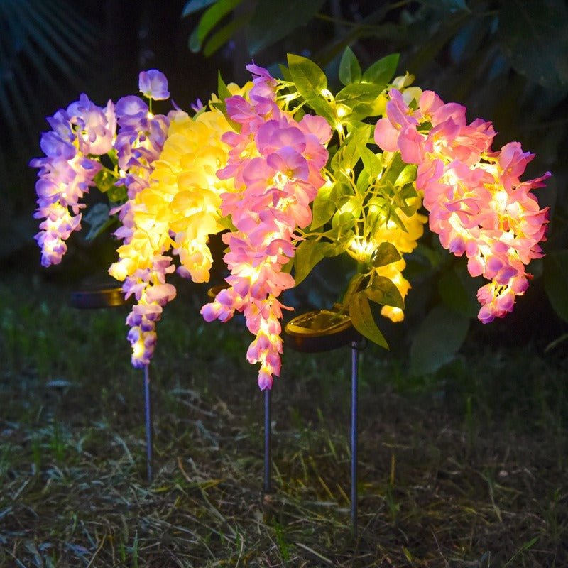 CEgarden Garden Solar Artificial Wisteria Lantern Lights - CE GARDEN