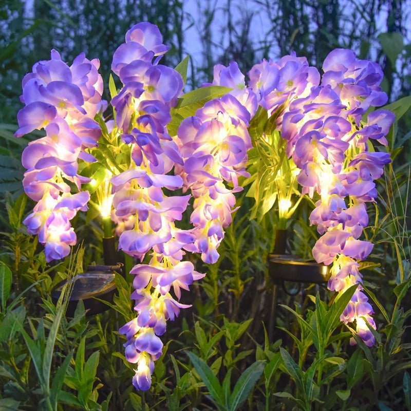 CEgarden Garden Solar Artificial Wisteria Lantern Lights - CE GARDEN