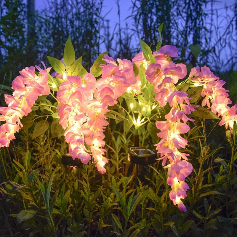 CEgarden Garden Solar Artificial Wisteria Lantern Lights - CE GARDEN
