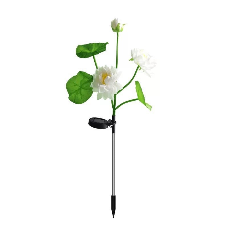 CEgarden Solar Powered Artificial Lotus Garden Lights - CE GARDEN