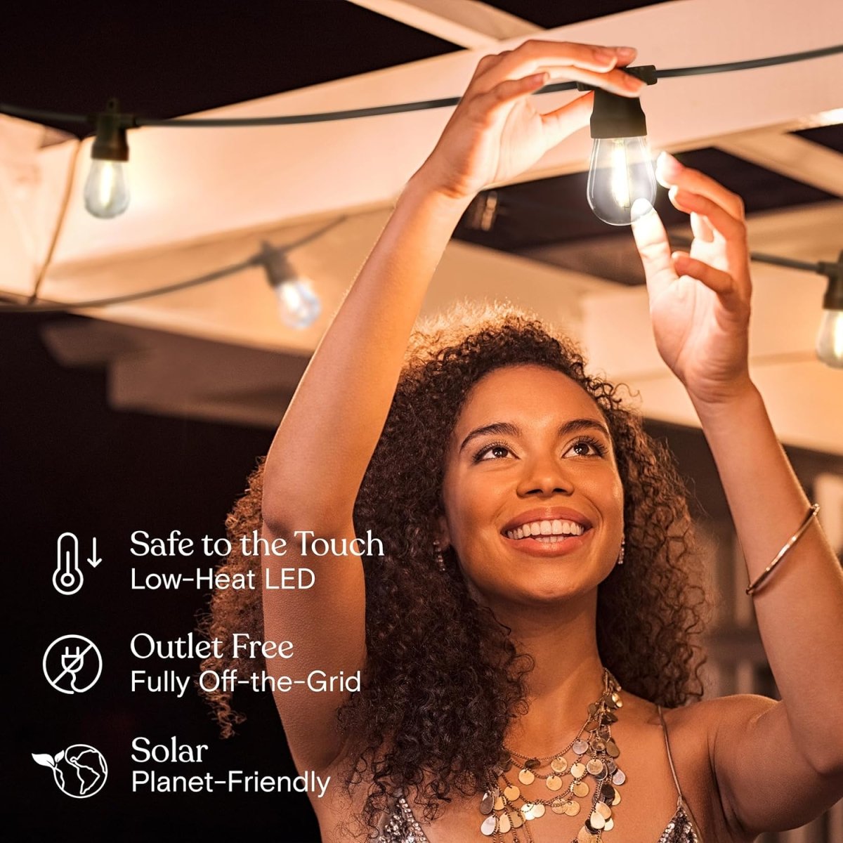 CEgarden Solar Powered Outdoor String Lights - CE GARDEN
