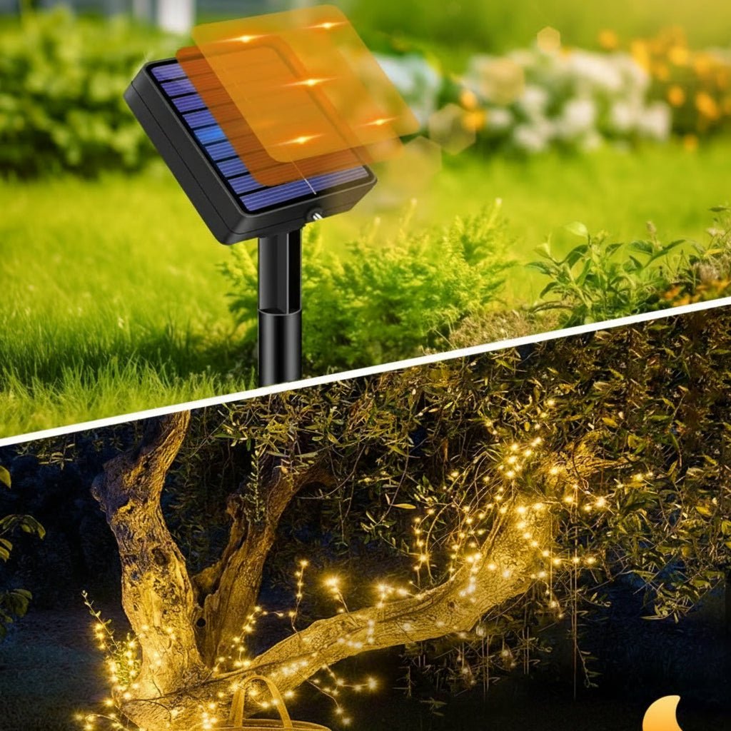 CEgarden Solar String Lights Outdoor – Waterproof Garden Fairy Lights (5M/12M) - CE GARDEN