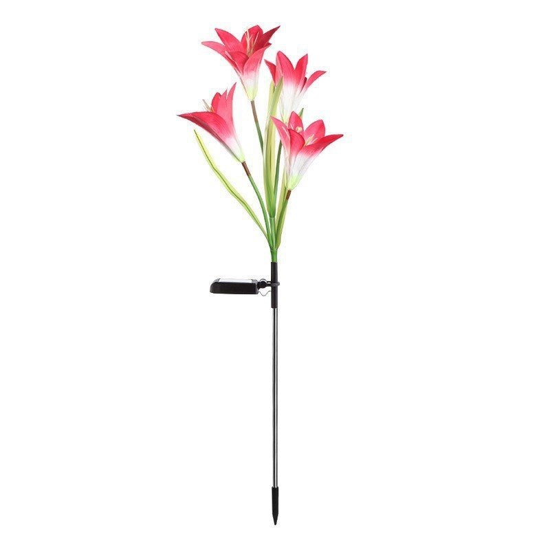 Lily Solar Garden Lights Outdoor Waterproof LED Decorative Stake Lights - CE GARDEN