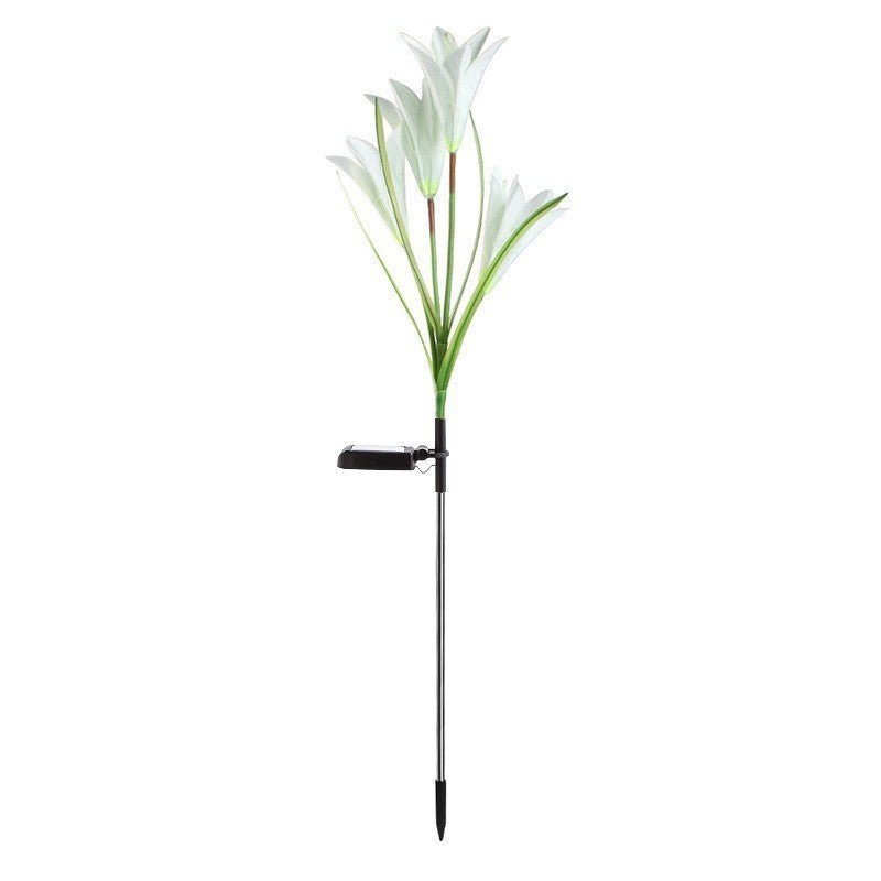 Lily Solar Garden Lights Outdoor Waterproof LED Decorative Stake Lights - CE GARDEN