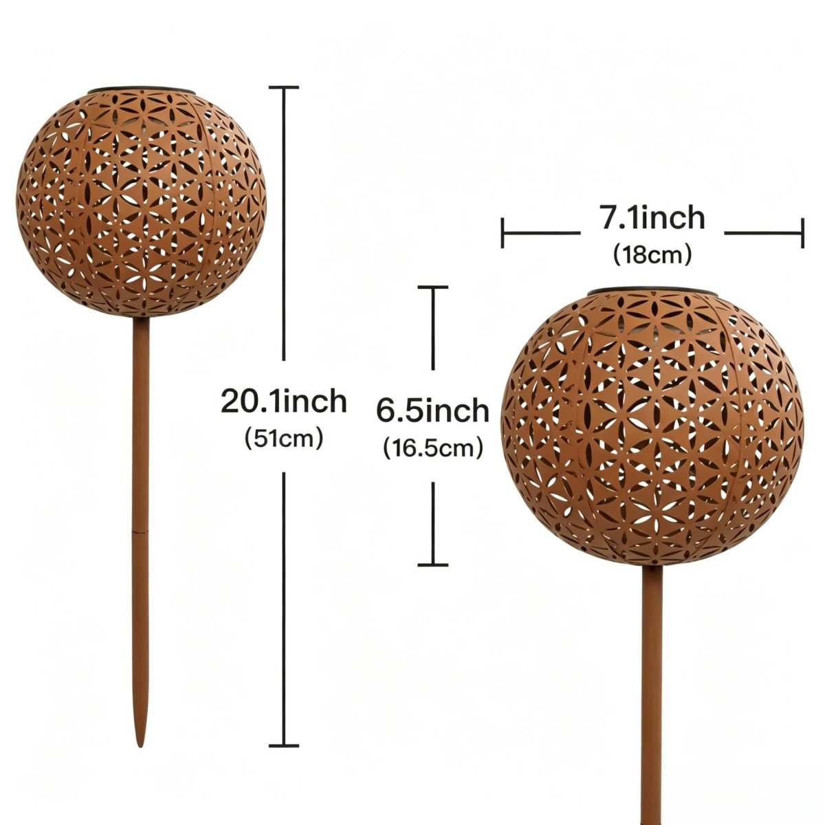 Outdoor Metal Solar Decorative Lights - CE GARDEN