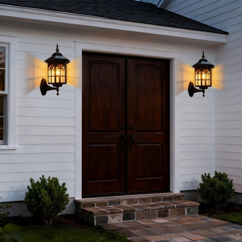 Retro Solar Wall Light – Decorative Shadow Effect - CE GARDEN