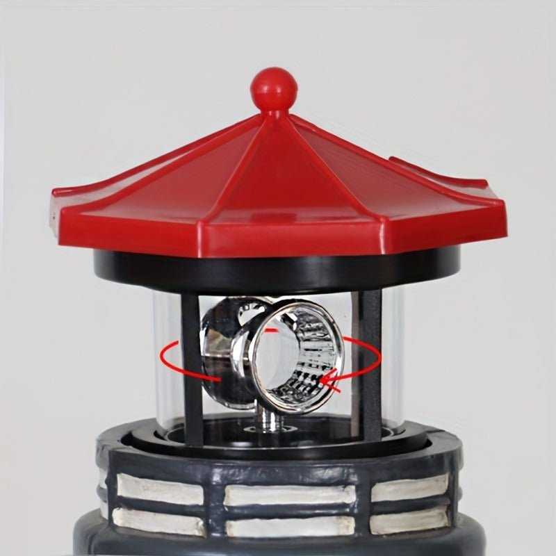 Solar Lighthouse Outdoor Garden Decor Statue Light - CE GARDEN