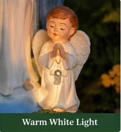 Solar Virgin Mary Garden Statue Light – Outdoor Religious Ornament - CE GARDEN