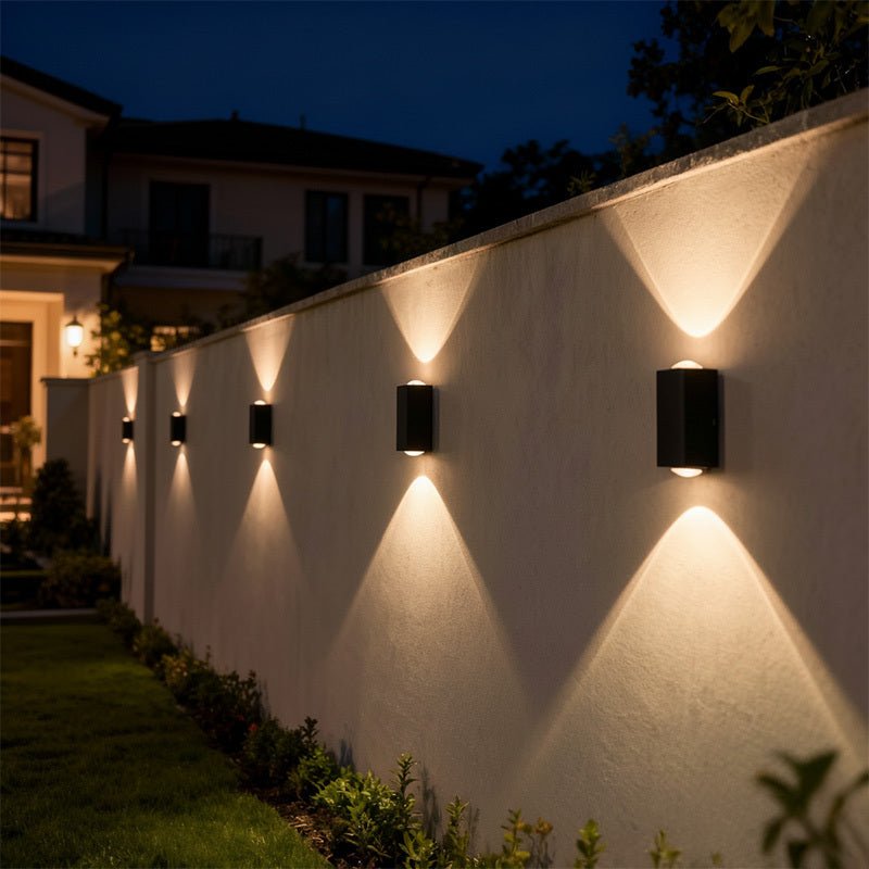 Solar Wall lights Outdoor Ambient Light with Multiple Color Options creates an amazing atmosphere - CE GARDEN