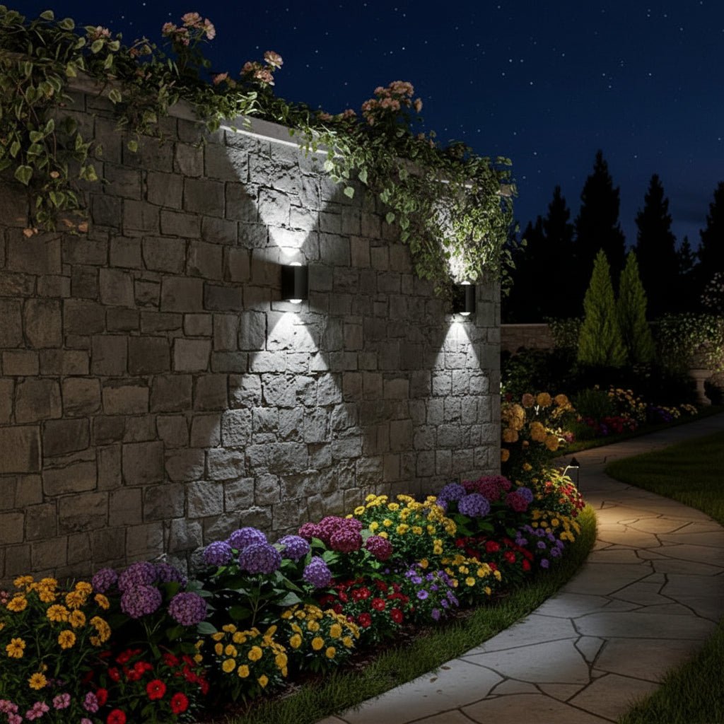 Solar Wall lights Outdoor Ambient Light with Multiple Color Options creates an amazing atmosphere - CE GARDEN