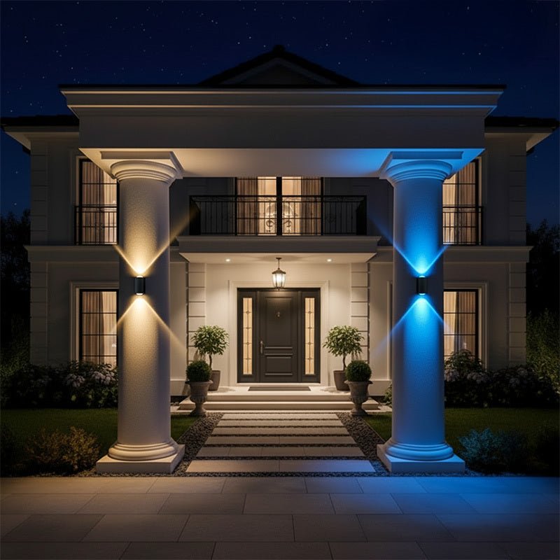 Solar Wall lights Outdoor Ambient Light with Multiple Color Options creates an amazing atmosphere - CE GARDEN